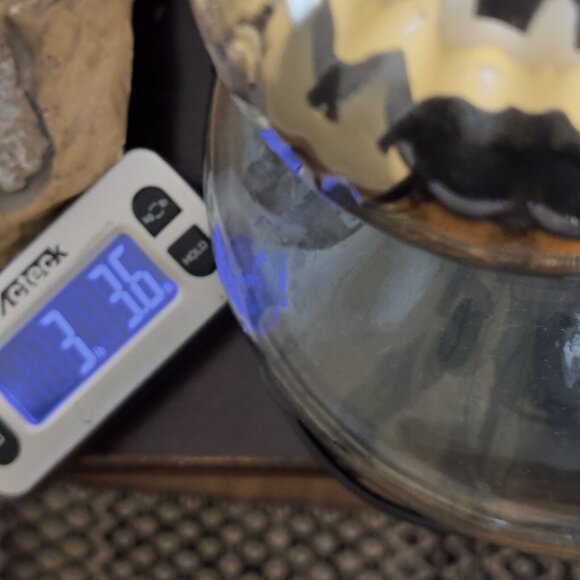 Vtg Mexican Hand Blown Glass Decanter Mercury  Sphere Stopper RARE Cone Shape - Picture 11 of 11